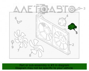 Мотор вентилятора охлаждения левый Mazda CX-5 13-16