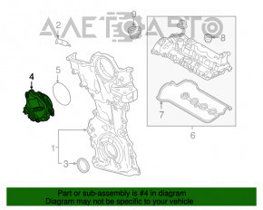 Pompa de vid Mazda CX-9 16- 2.5T asamblată