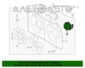 Motorul ventilatorului de răcire stânga Mazda 6 13-21 2.0 2.5