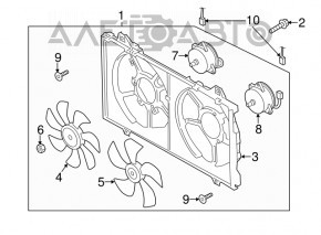 Motorul ventilatorului de răcire stânga Mazda 6 13-21 2.0 2.5