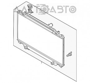 Радиатор охлаждения вода Mazda 3 14-18 BM 2.0 2.5