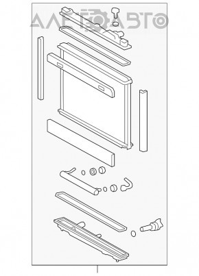 Radiator de răcire apă Lexus LS460 07-12 nou KOYORAD Japonia