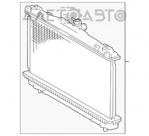 Radiator de răcire apă Toyota Camry v55 15-17 2.5 SUA nou KOYORAD Japonia