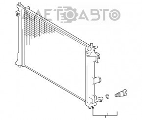 Radiatorul de răcire a apei pentru Toyota Prius 50 16- nou KOYORAD Japonia