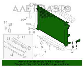 Radiatorul de răcire a apei pentru Toyota Prius 50 16- nou KOYORAD Japonia