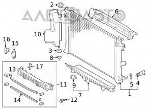 Radiatorul de răcire a apei pentru Toyota Prius 50 16- nou KOYORAD Japonia