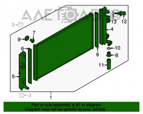 Radiator de răcire a apei Nissan Leaf 11-12 nou KOYORAD Japonia