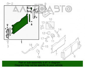 Radiator de răcire a apei Nissan Leaf 13-17 nou KOYORAD Japonia