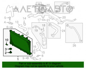 Radiator racire apa Subaru Forester 14-18 SJ 2.5 KOYORAD Japonia