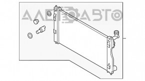 Radiatorul de răcire a apei pentru Subaru Impreza 17- GK, nou de la KOYORAD Japonia.