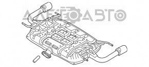 Silentioză spate cu tanc Mazda 6 13-17 2.5