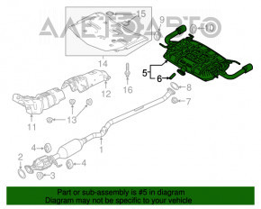 Silentioză spate cu tanc Mazda 6 13-17 2.5