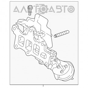 Colector de evacuare Mazda CX-9 16-