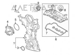 Capacul supapei Mazda CX-9 16- 2.5T