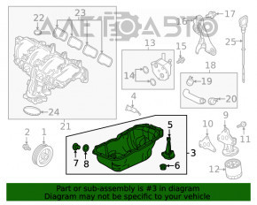 Поддон масляный ДВС Mazda CX-9 16- 2.5T