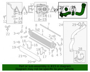 Tubul de admisie pentru turbina Mazda CX-9 16-