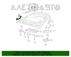 Ручка потолка передняя левая Jeep Patriot 11-17 серая