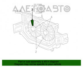 Difuzorul capacului radiatorului gol Chrysler 200 11-14 2.4 nou neoriginal