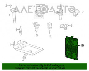 Modulul ECU al motorului Dodge Journey 11- 2.4