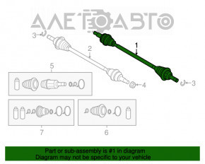 Ax cu came spate dreapta Mazda CX-5 13-16