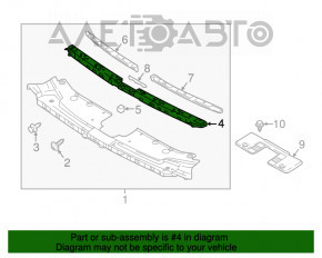 Suportul de montare a grilei radiatorului de sus Mazda CX-9 16-