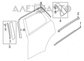 Capac usa laterala dreapta spate Mazda CX-9 16-