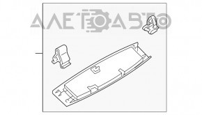 Capacul portbagajului superior al usii Mazda CX-9 16- negru, zgarieturi