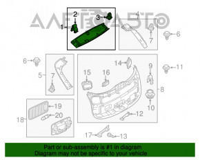 Capacul portbagajului superior al usii Mazda CX-9 16- negru, zgarieturi