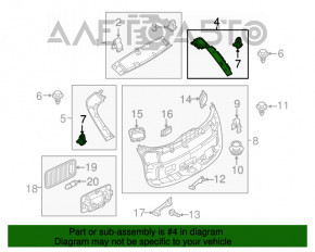 Capacul portbagajului dreapta Mazda CX-9 16- negru