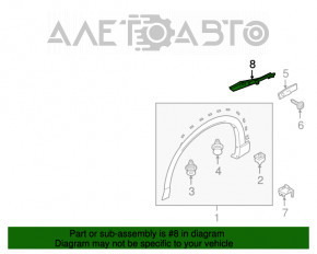 Garnitura grilei stergatoarelor dreapta Mazda CX-9 16- nou OEM original