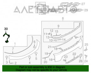 Camera de vizionare spate Mazda CX-9 16-