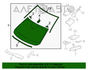 Geam parbriz Mazda CX-9 16-