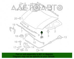 Отбойник капота левый Ford Flex 09-19