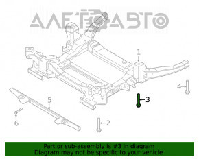 Șuruburile de fixare a suportului de suspensie frontală 4 bucăți Ford Explorer 20- 102mm