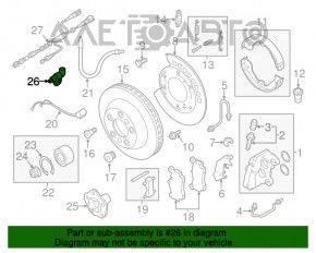 Senzor ABS spate dreapta Audi Q3 8U 15-18 nou original OEM