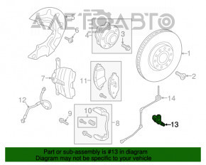 Датчик ABS передний правый Audi A3 8V 15-20 новый OEM оригинал