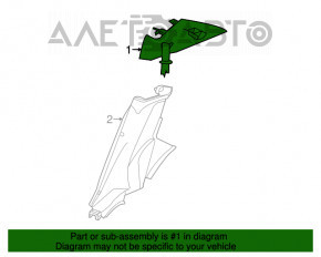 Capac spate stânga superioară Chrysler 200 11-14 negru