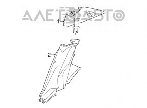 Capac spate stânga superioară Chrysler 200 11-14 negru