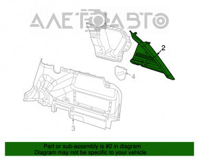 Capac spate dreapta pentru Jeep Compass 11-16, gri, uzată