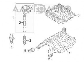 Senzorul de arbore cotit Audi Q7 16- 3.0T nou OEM original