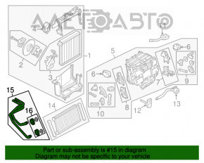 Tubul de racire al sistemului Audi Q7 16- 3.0T din plastic