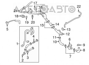 Supapa sistem de racire Audi Q7 16- 3.0T nou original