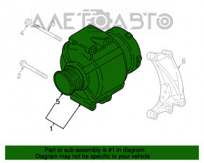 Generatorul Audi Q7 16- 3.0T