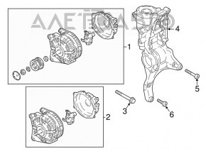 Generatorul VW Jetta 19- 2.0T