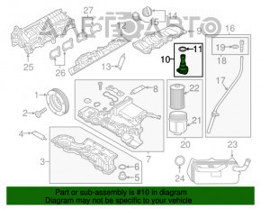 Senzorul de nivel al uleiului pentru motorul Audi Q7 16- 3.0T