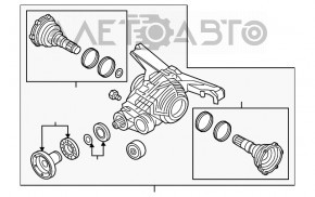 Diferențialul spate reductor Audi Q7 16-19