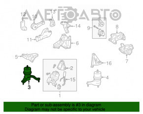 Подушка двигателя правая Toyota Camry v40 3.5 новый OEM оригинал