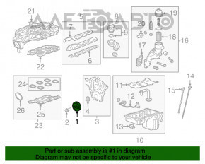 Polea arborelui cotit Cadillac CTS 14-15 3.6 LFX