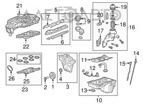 Polea arborelui cotit Cadillac CTS 14-15 3.6 LFX