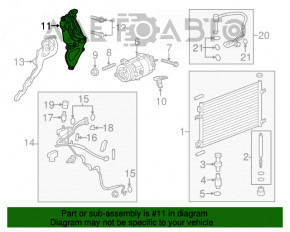 Кронштейн генератора Chevrolet Malibu 13-15 2.4 hybrid